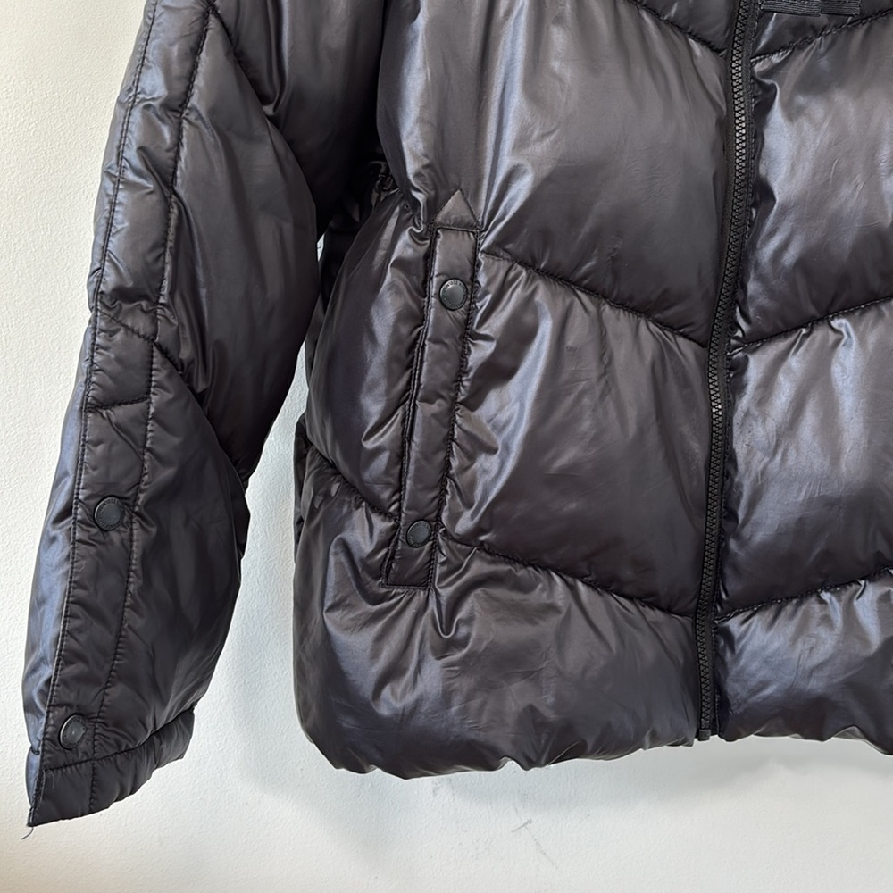 Sam Edelman Quilted Puffer Jacket Black Size Medium - Picture 4 of 10